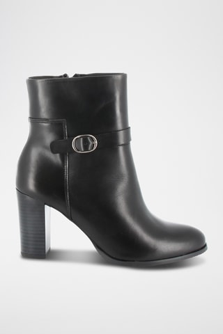 Botins em couro Idalena - Preto