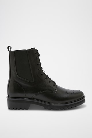 Bottines en cuir Karia - Noir