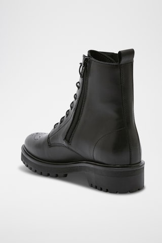 Bottines en cuir Karia - Noir