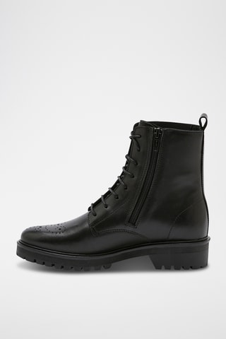 Bottines en cuir Karia - Noir