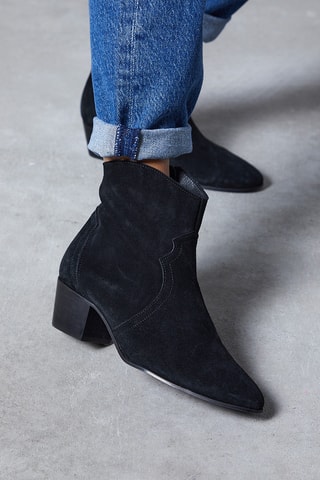 Botins em nobuck Montana - Preto