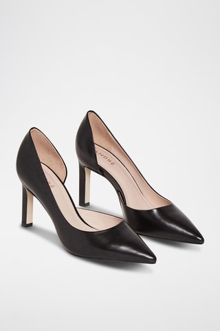 Escarpins en cuir Frivola - Noir