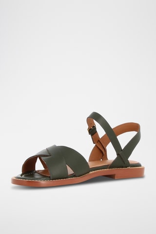 Sandales en cuir Prena - Kaki