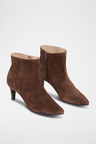 Bottines en nubuck Cypriane - Marron