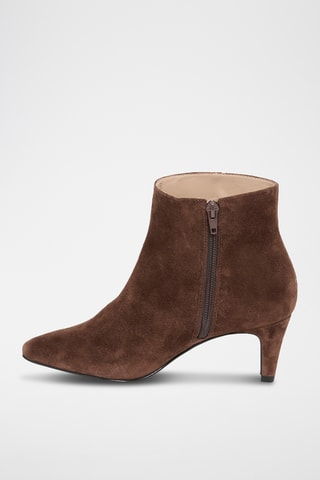 Bottines en nubuck Cypriane - Marron