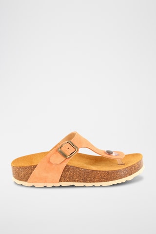 Sandales en nubuck Pernette - Orange