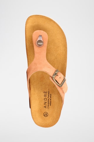 Sandales en nubuck Pernette - Orange