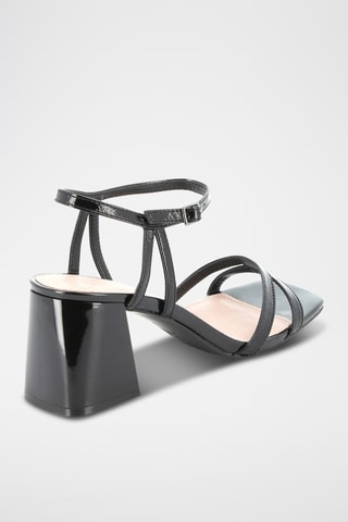 Sandales à talons en cuir Douce - Noir