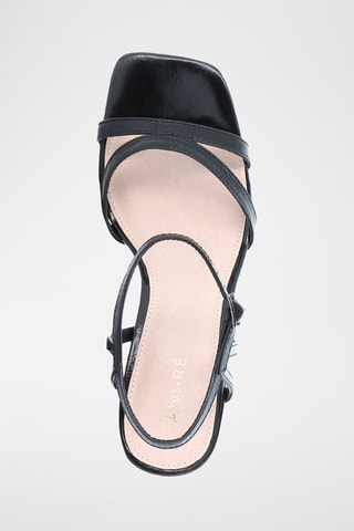 Sandales à talons en cuir Douce - Noir