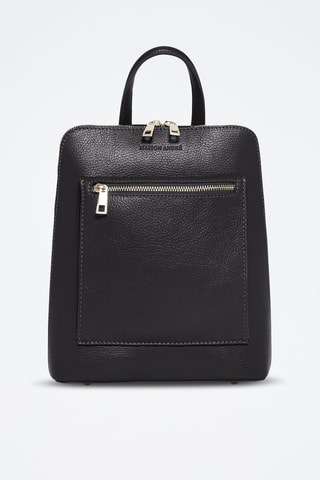 Sac à dos en cuir - Noir