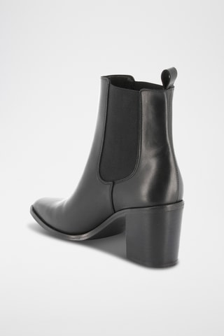 Botins Chelsea em couro Brunella - Preto