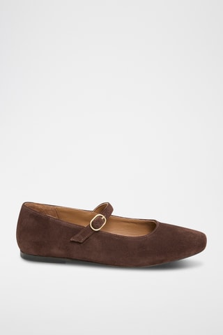 Babies en nubuck Clemence - Marron