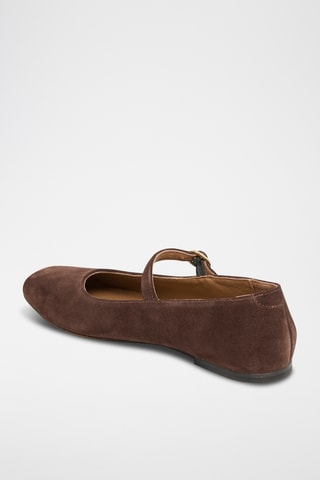 Babies en nubuck Clemence - Marron