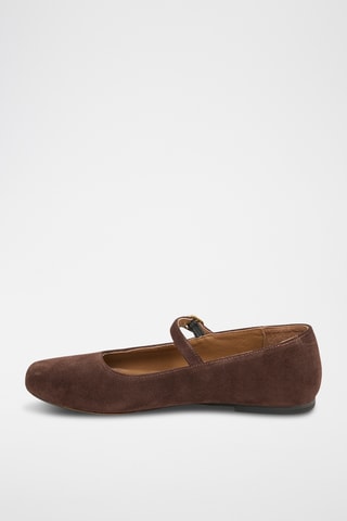 Babies en nubuck Clemence - Marron