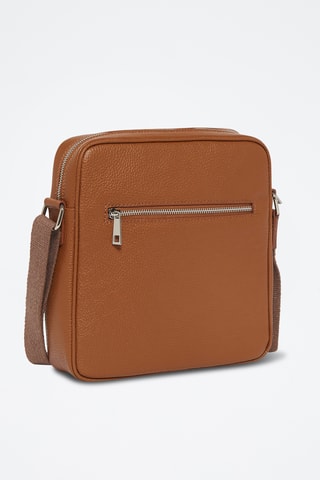 Sac bandoulière en cuir - Marron