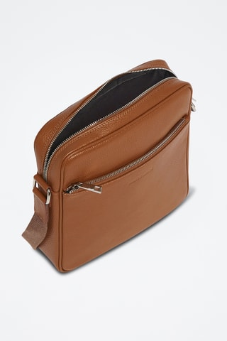 Sac bandoulière en cuir - Marron