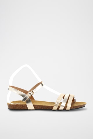 Sandales en cuir Rhea - Doré