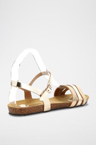 Sandales en cuir Rhea - Doré