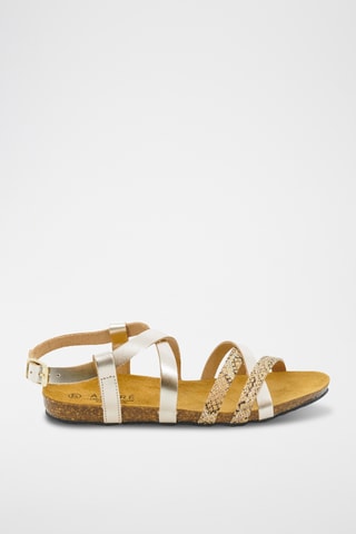 Sandales en cuir Atlass - Doré