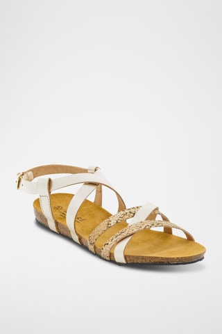 Sandales en cuir Atlass - Doré