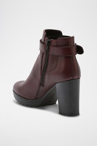 Bottines en cuir Dia - Bordeaux