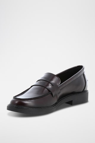 Mocassins en cuir Nera - Bordeaux