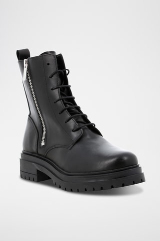 Bottines en cuir Ziponie - Noir