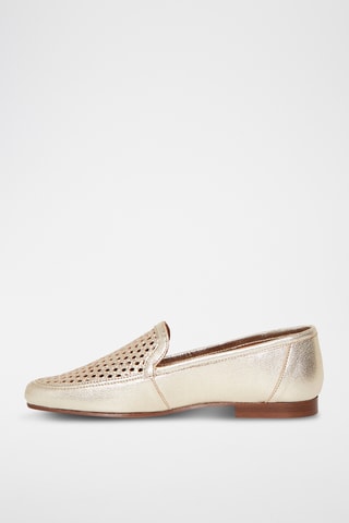 Mocassins en cuir de chèvre Dorine - Doré