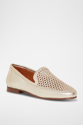 Mocassins en cuir de chèvre Dorine - Doré