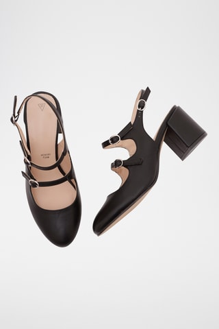 Babies à talons Lya - Noir