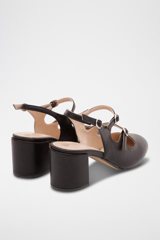 Babies à talons Lya - Noir