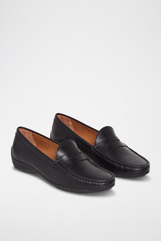 Mocassins en cuir Natalia - Noir