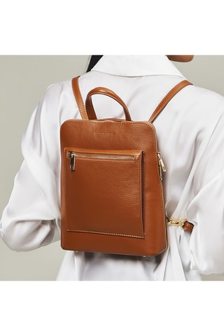 Sac à dos en cuir - Marron