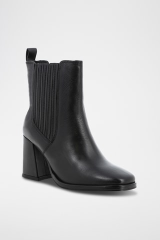 Bottines Chelsea en cuir Clem - Noir