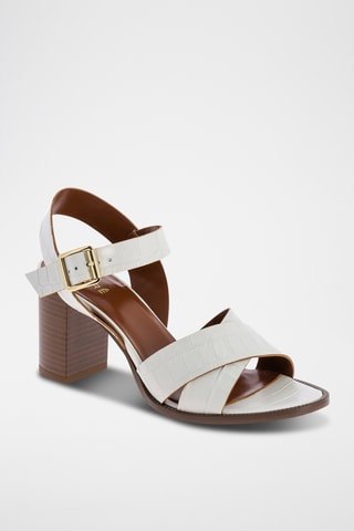 Sandales à talons Veloutine - Blanc