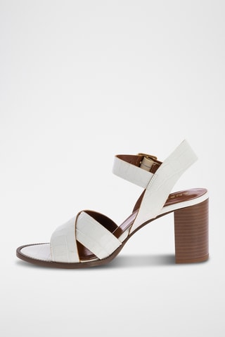 Sandales à talons Veloutine - Blanc