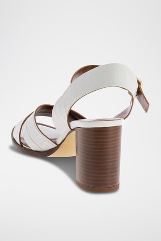 Sandales à talons Veloutine - Blanc