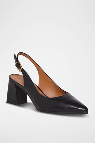 Escarpins en cuir Julie - Noir