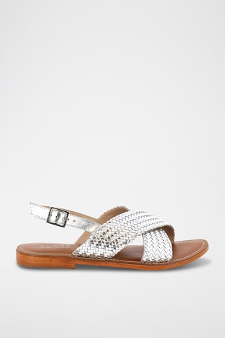 Sandales en cuir Seringata - Argenté