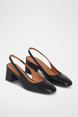 Escarpins en cuir Livia - Noir