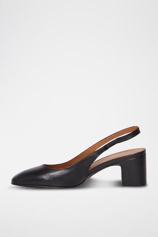 Escarpins en cuir Livia - Noir