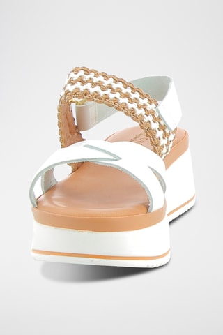 Sandales plateformes en cuir Gaelle - Blanc