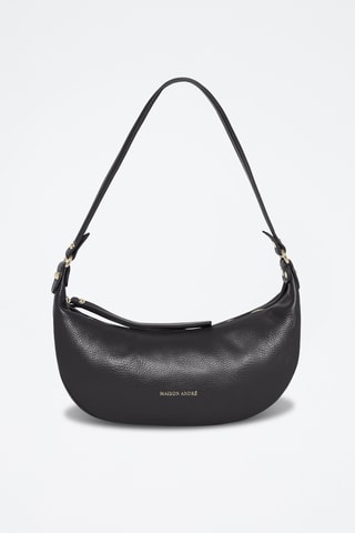 Sac porté épaule en cuir - Noir