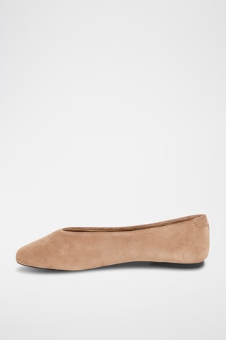 Ballerines en nubuck Airelle - Taupe