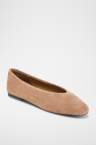 Ballerines en nubuck Airelle - Taupe