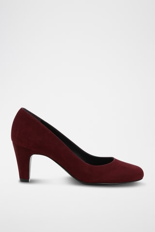 Escarpins en nubuck Leontine - Bordeaux
