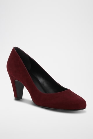 Escarpins en nubuck Leontine - Bordeaux