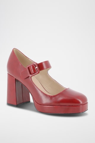 Babies à talons Sirielle - Rouge