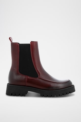 Bottines Chelsea en cuir Azerty - Bordeaux