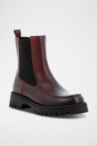 Bottines Chelsea en cuir Azerty - Bordeaux